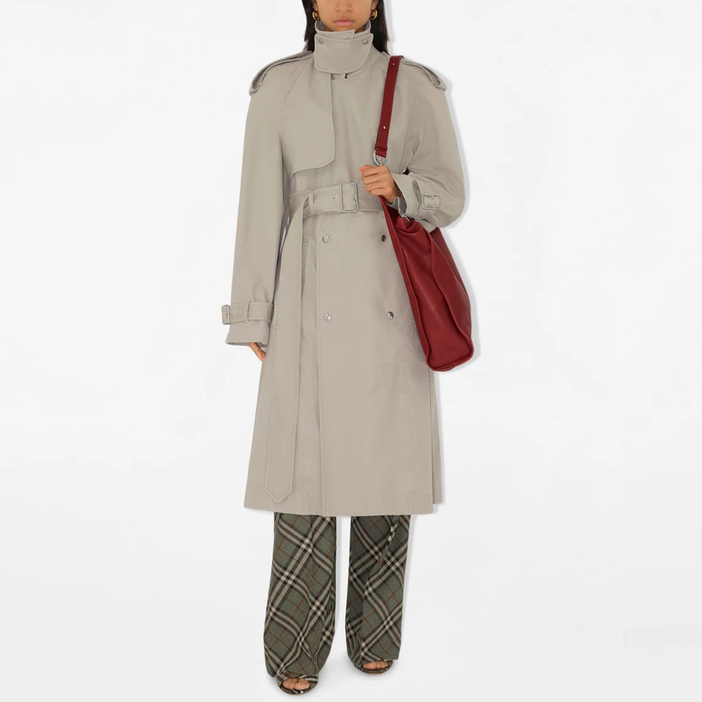 Тренч Burberry хлопковый длинный, бежевый — фото 3
