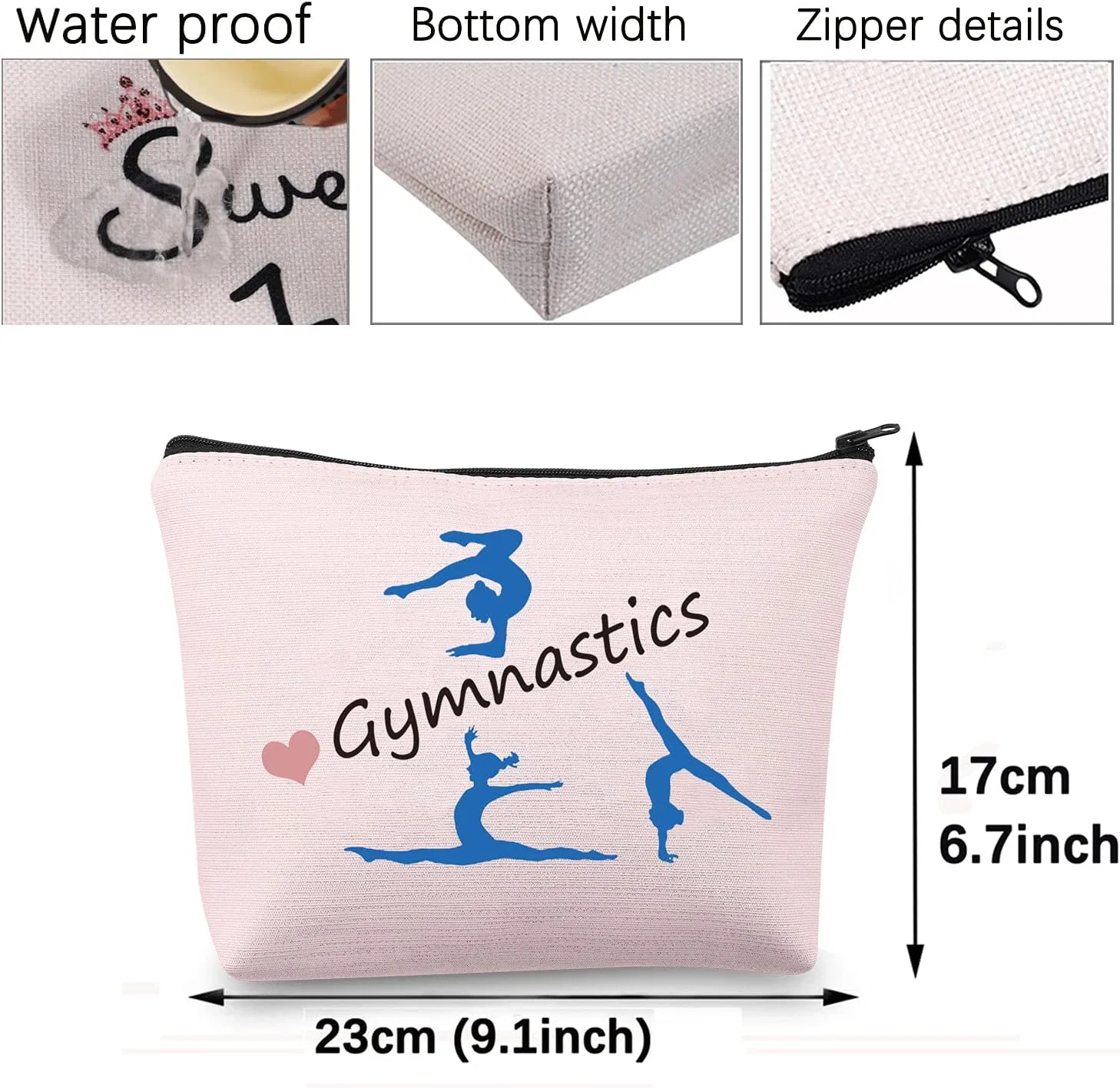 Косметичка для гимнасток розовая Bnql, Pink Gym Bag — фото 2