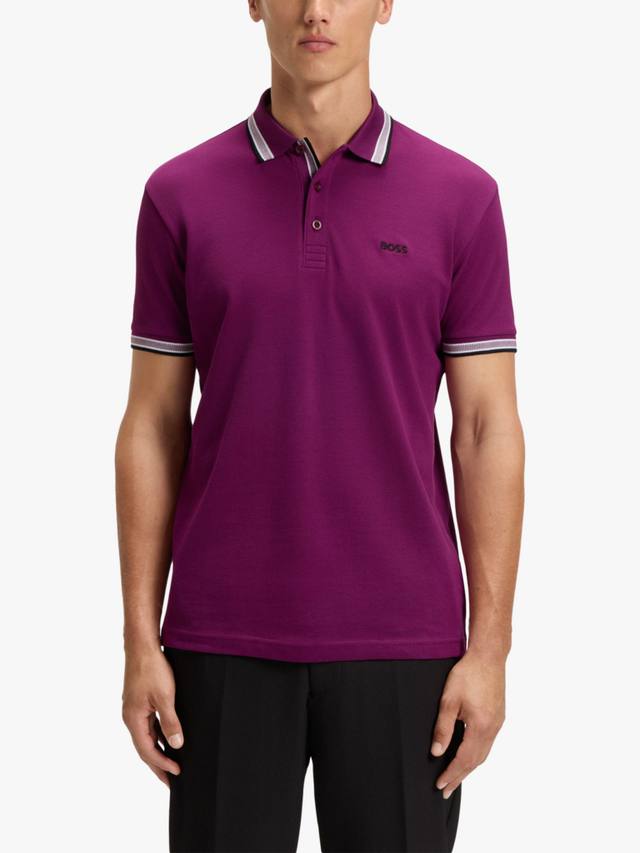 

BOSS Essential Logo короткий рукав хлопковая поло HUGO BOSS