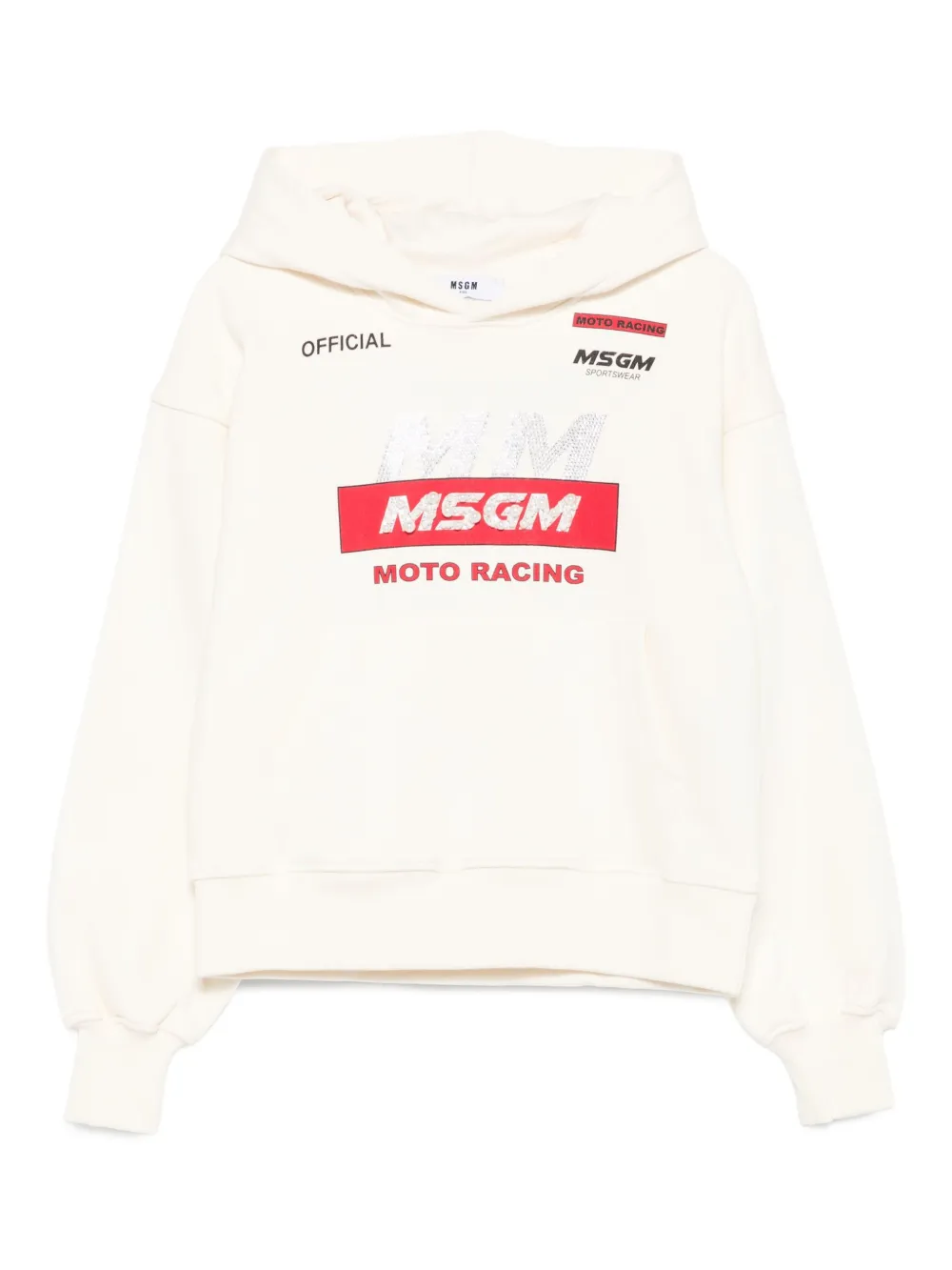 

Худи с кристаллами MSGM Kids, нейтральный