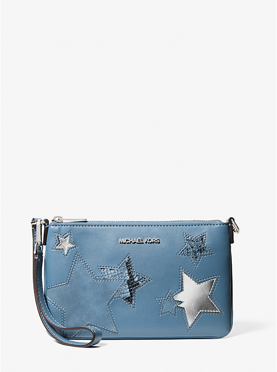 

Маленький клатч Jet Set с принтом Michael Kors, синий