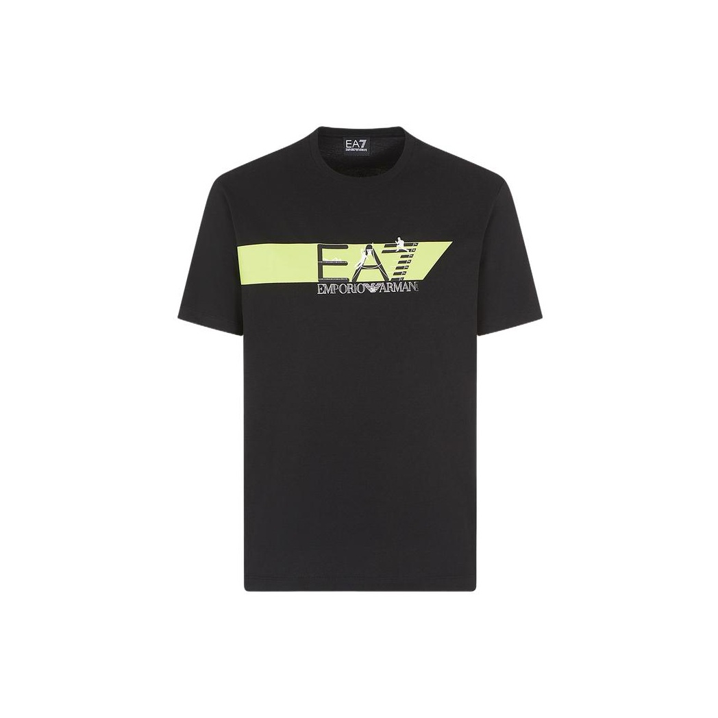 

EMPORIO ARMANI Футболка EA7 SS23 мужская черная, Черный, EMPORIO ARMANI Футболка EA7 SS23 мужская черная