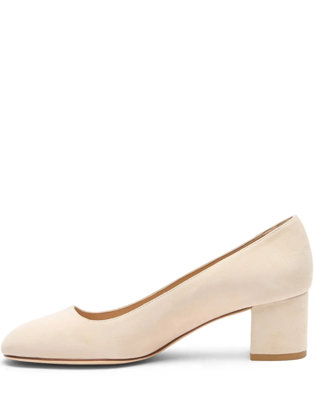 Туфли Maeve 50 на блочном каблуке Stuart Weitzman, нейтральный