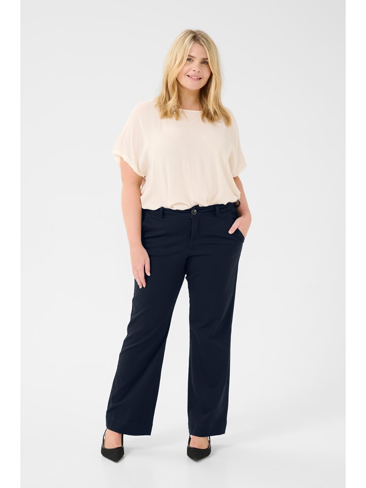 

KAFFE curve Темно-синие брюки