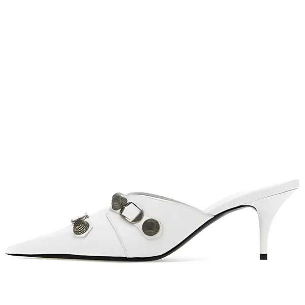 Кроссовки cagole heeled mules Balenciaga, белый