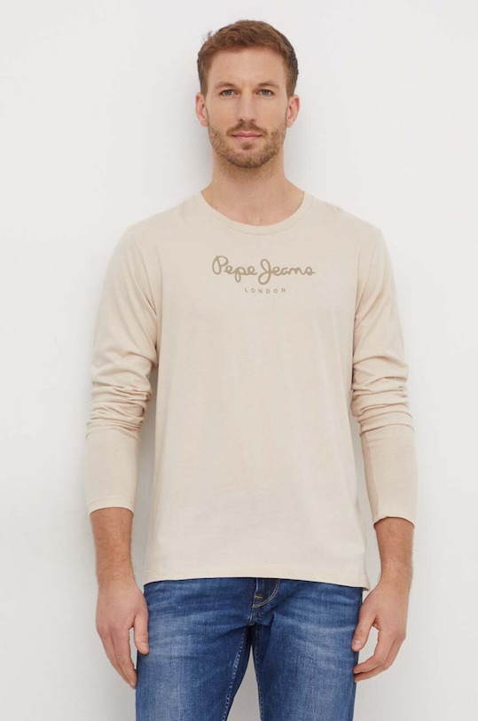 

Футболка хлопковая Eggo Pepe Jeans, бежевый