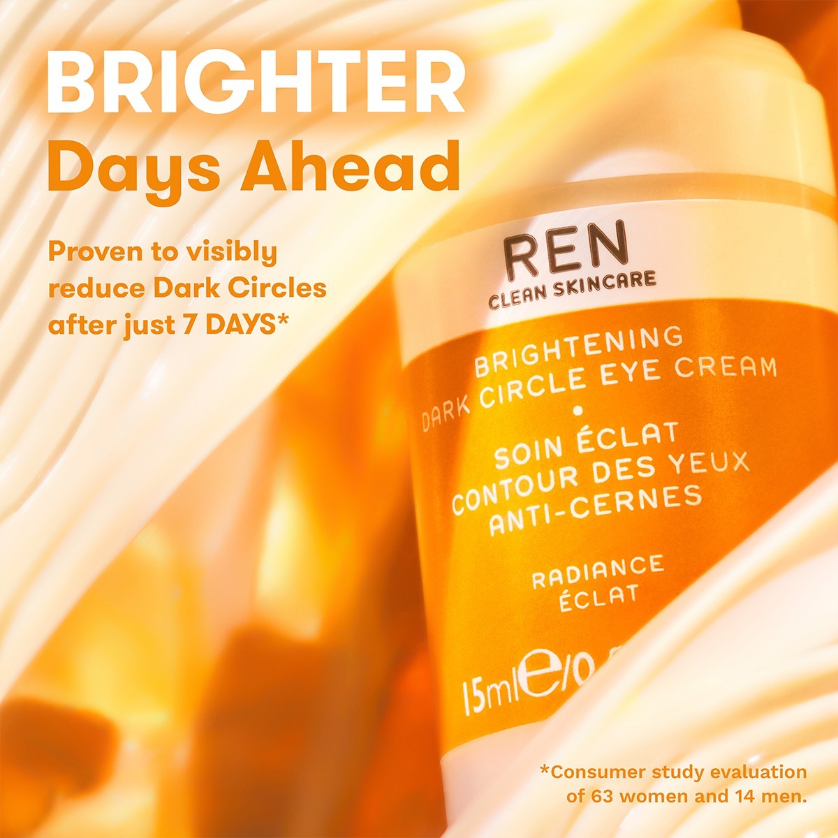 Крем для лица radiance brightening dark circle Ren Clean Skincare, объем 15 мл — фото 3