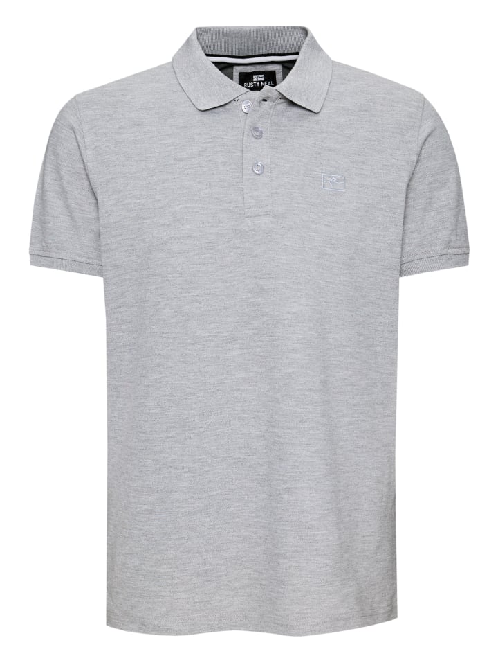 

Рубашка-поло из пике, стандартный крой, серого цвета Rusty Neal, Серый, Рубашка-поло из пике, стандартный крой, серого цвета Rusty Neal