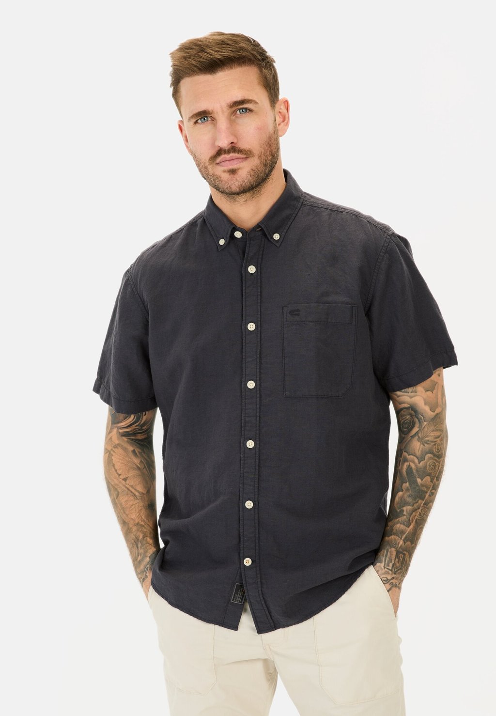 

Рубашка SHORTSLEEVE camel active, темно-синий
