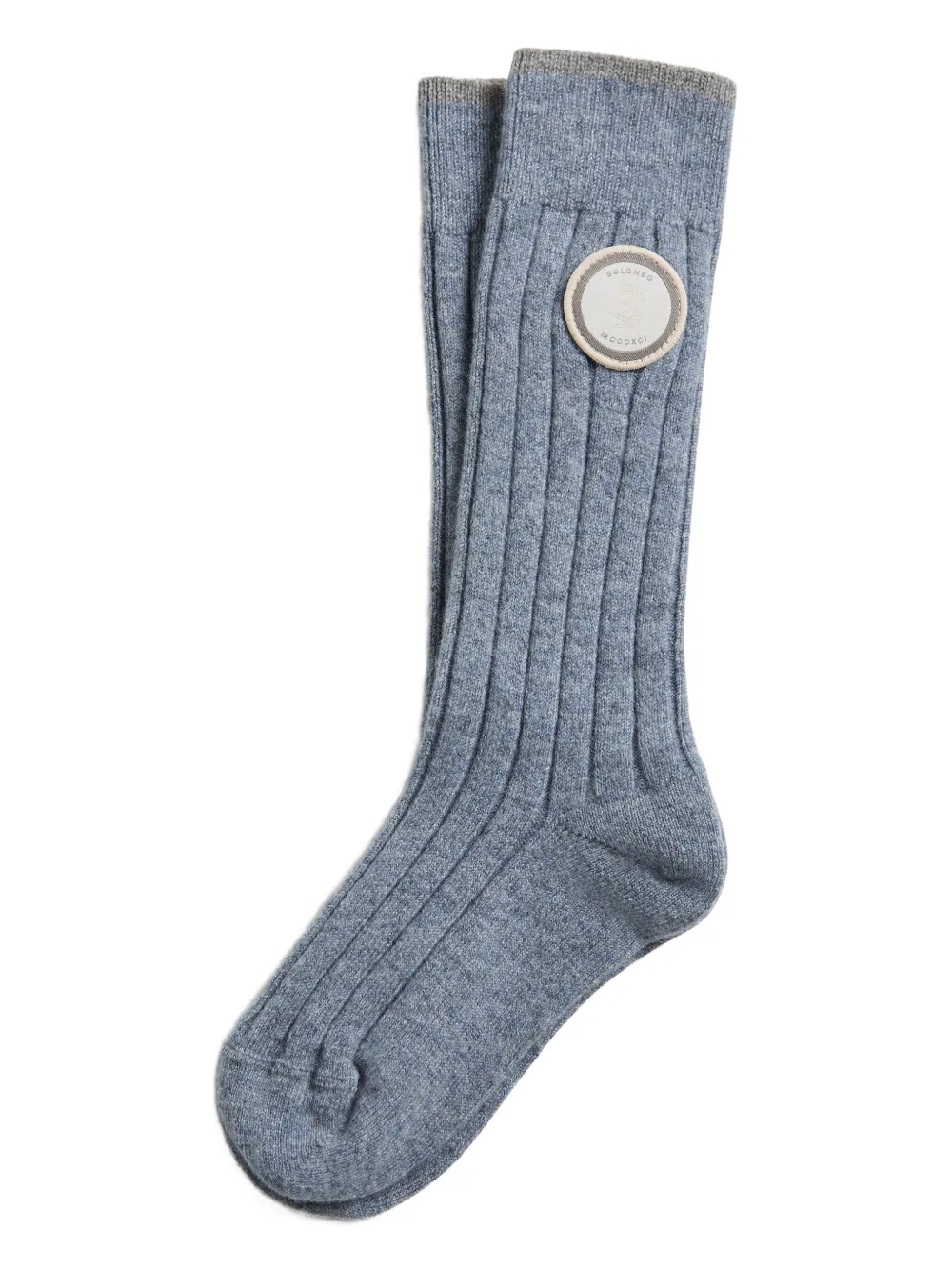 

Кашемировые носки Brunello Cucinelli Kids, синий
