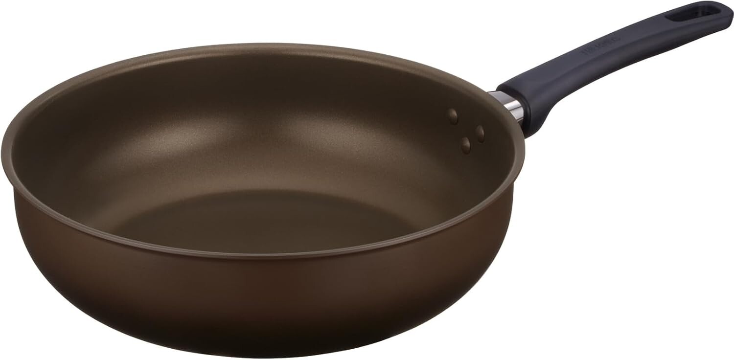 

Термос Durable Series KFL-028D DBW Кастрюля для жарки, 11 дюймов (28 см), темно-коричневый, для газового огня THERMOS, Deep Type (Dark Brown)