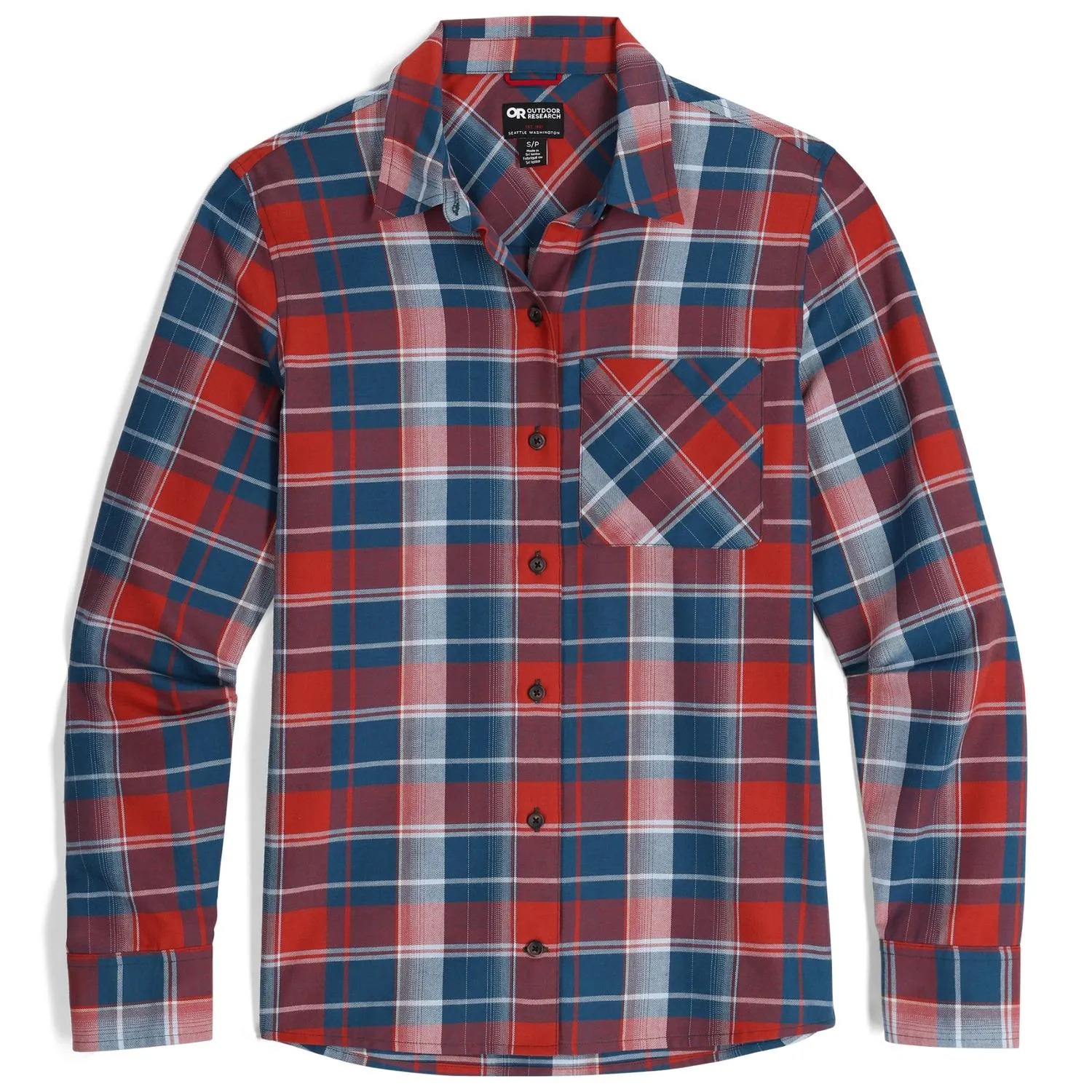 

Рубашка из фланели Ravenna - Женская Outdoor Research, Harbor/Jupiter Plaid