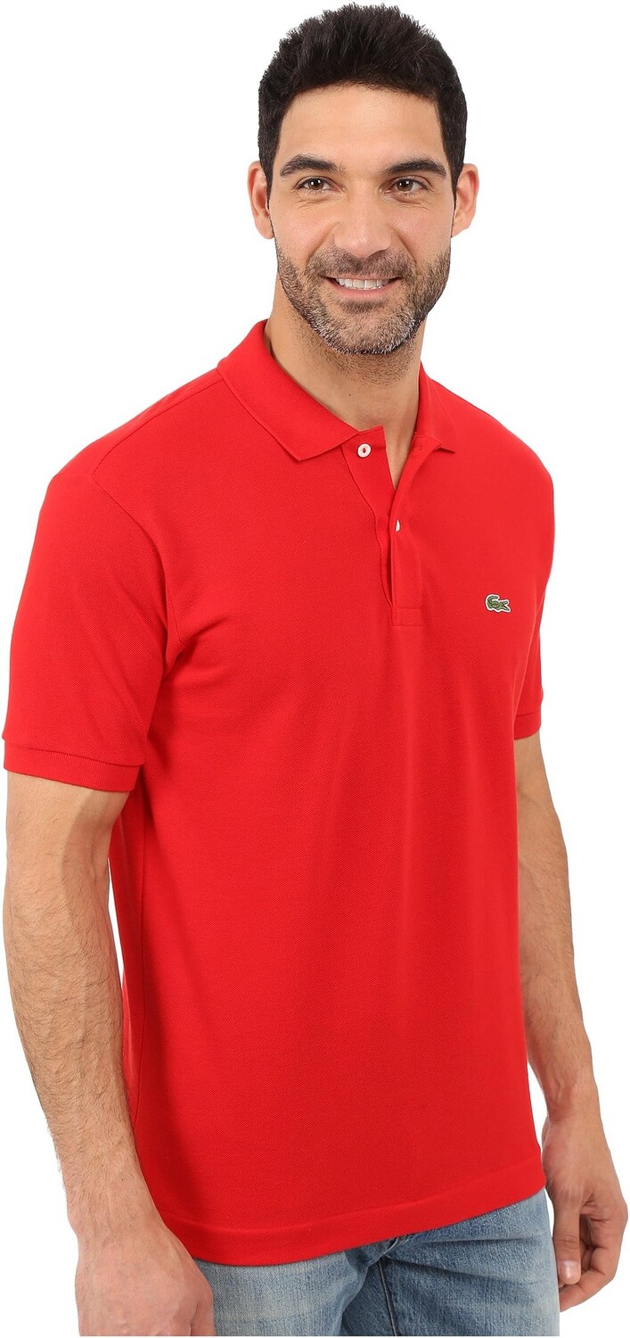 Рубашка-поло L1212 Classic Pique Polo Shirt Lacoste, красный — фото 4