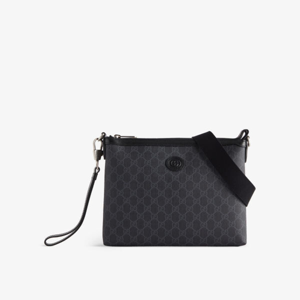 

Сумка через плечо GG Supreme из холщовой ткани Gucci, черный