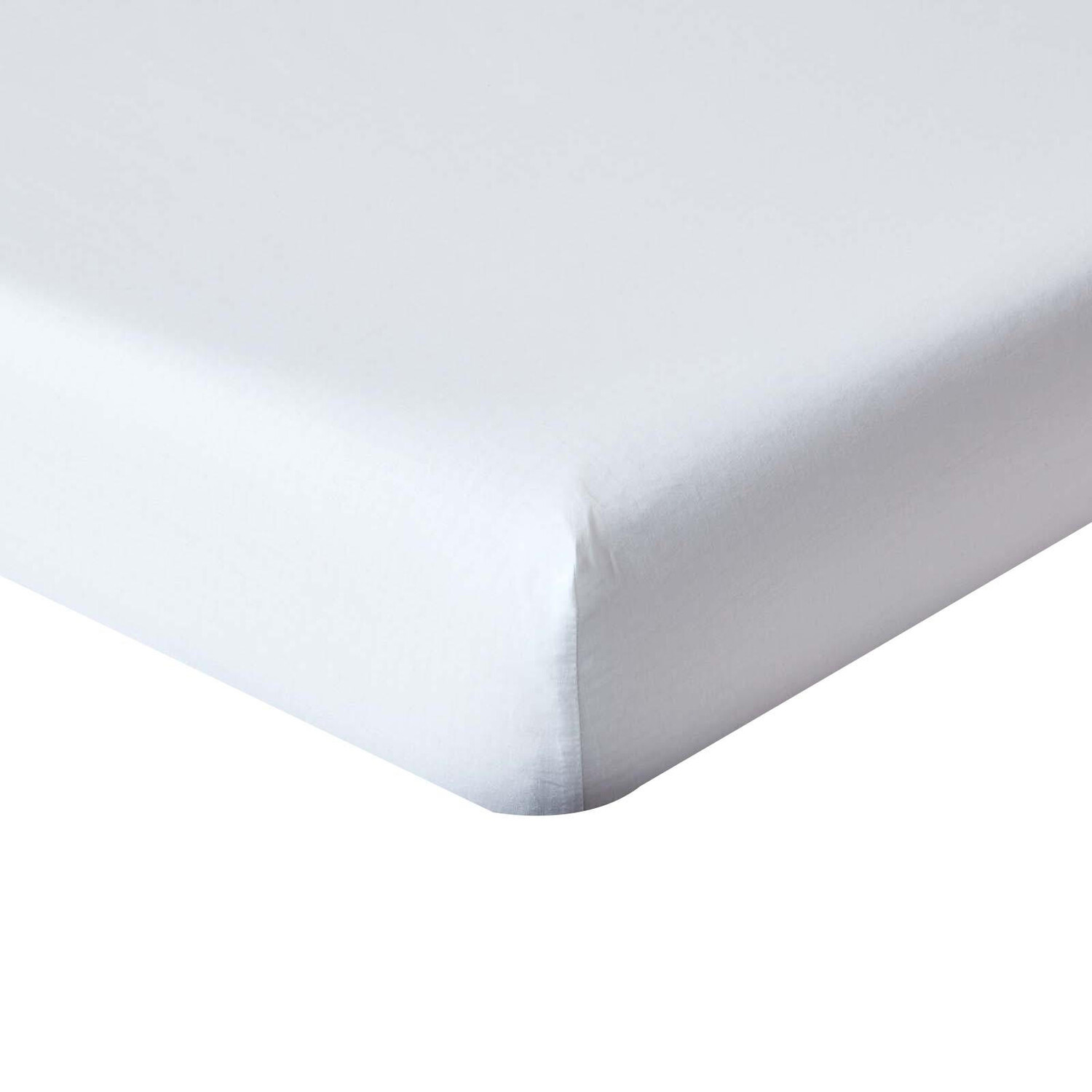 

Простыня на резинке Homescapes, 150x200 см, белый