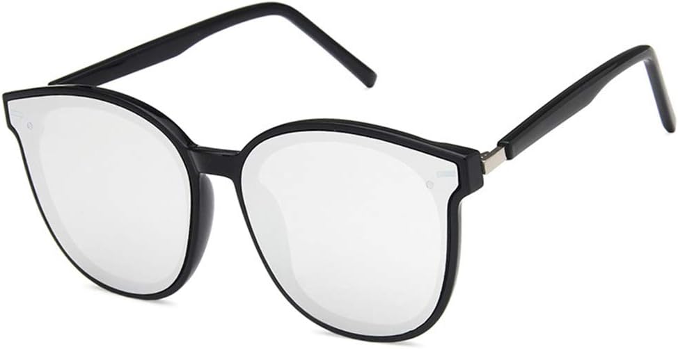 

Солнцезащитные очки Shiratori унисекс в стиле ретро, ​​ярко-черные, серые, для отдыха и путешествий, овальные, неполяризованные, с защитой от УФ-излучения UV400, Bright Black White