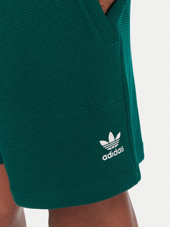 Спортивные шорты regular fit Essentials Trefoil JW1040 Adidas, зеленый — фото 4