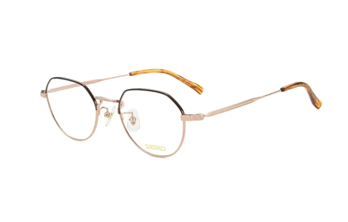 

Титановые очки для зрения неправильной формы unisex gold SEIKO, золотой