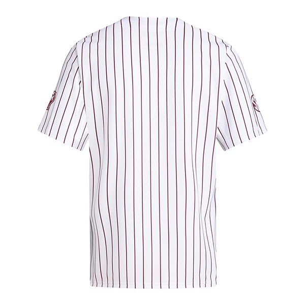 Мужская белая бейсбольная футболка texas a&m aggies replica Adidas — фото 4