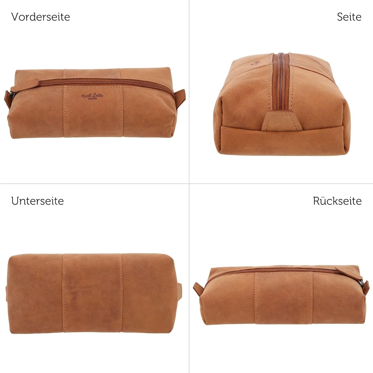 Косметичка «Marcin» из коричневой кожи от Gusti Leather Gusti Leder — фото 4