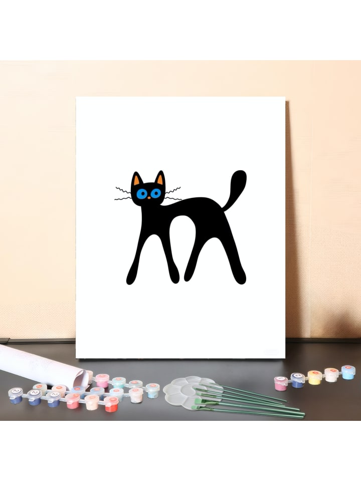 

Набор для самостоятельной раскраски по номерам Круглый кот в шарфе ARTNANAS