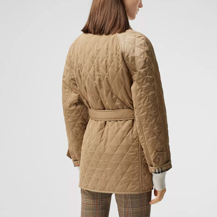Куртка Burberry Женская стеганая, Archive бежевый — фото 4