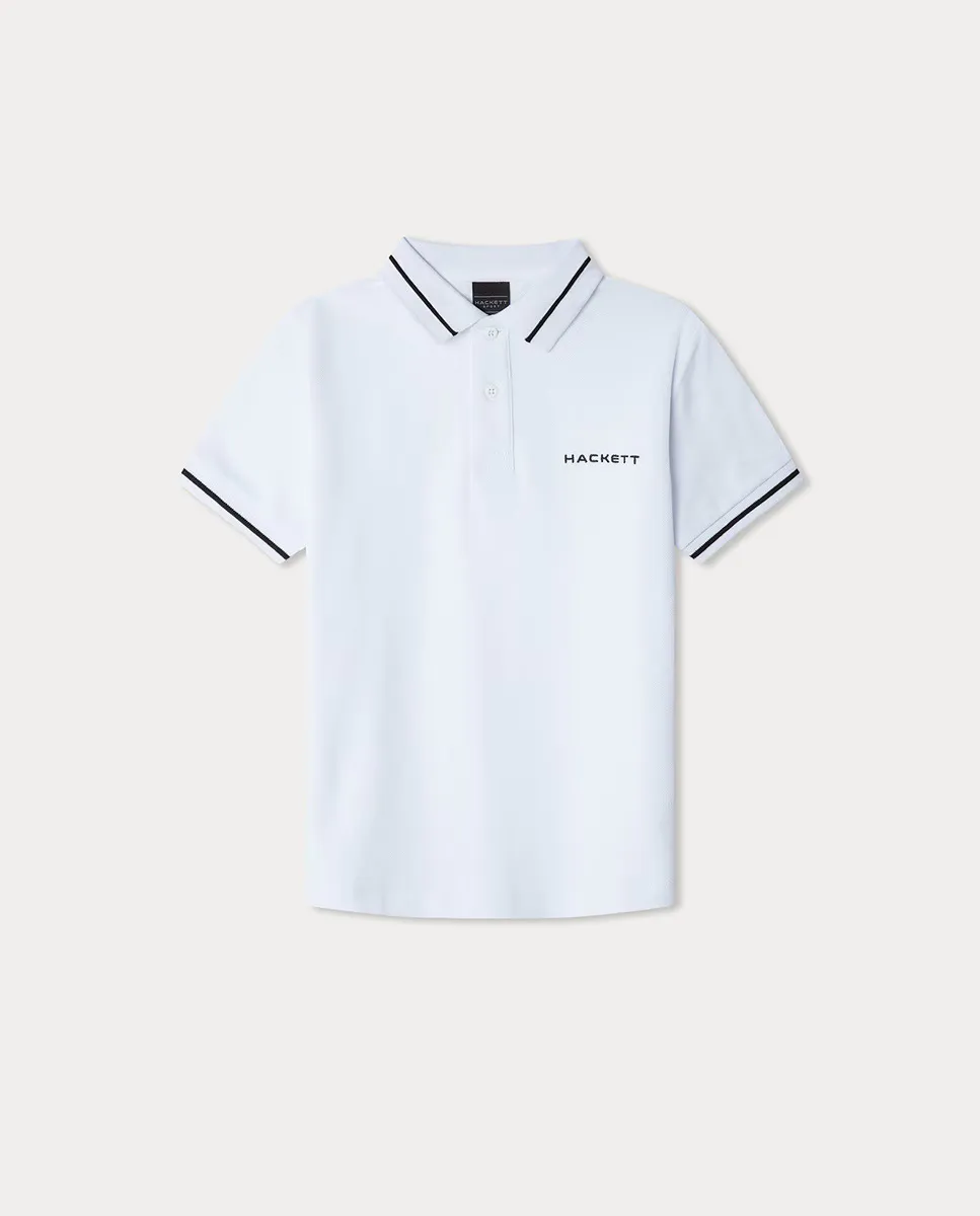 

Футболка-поло для мальчиков Hackett Sport Tipped, белый