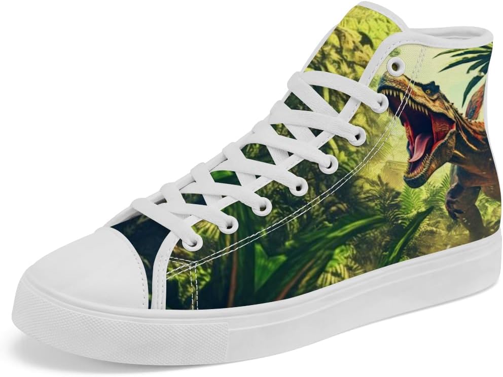 

Кеды на высокой подошве Chebing Dinosaur, высокие кроссовки для мужчин, зеленый