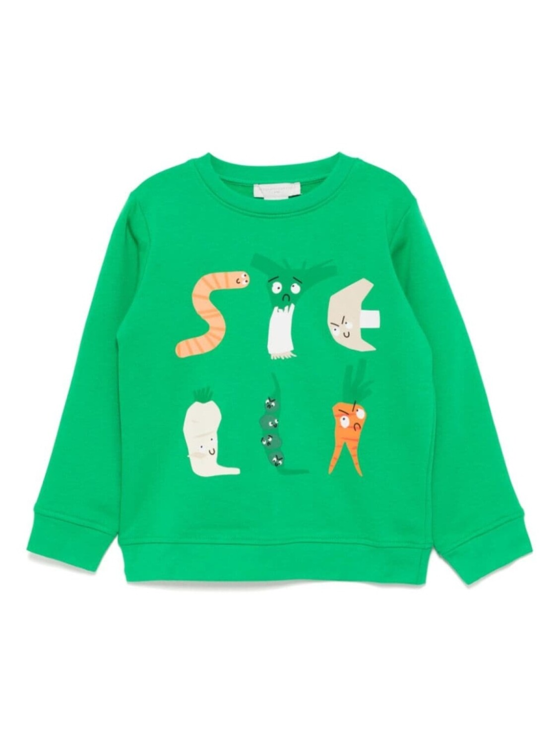 

Хлопковая толстовка Stella McCartney Kids, зеленый