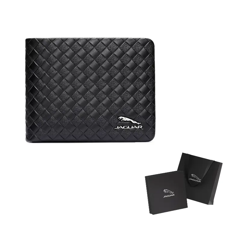 

JAGUAR Кожаный кошелек мужской черный, Black