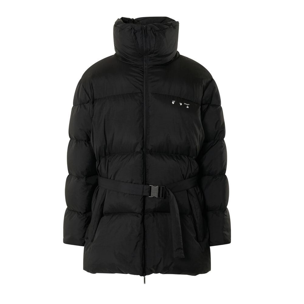

Элегантная черная куртка с пуховым наполнителем Off-White