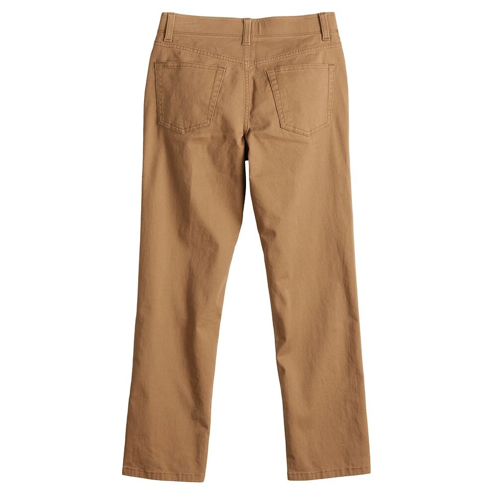 Саржевые брюки приталенного кроя Sonoma Goods For Life Flexwear для мальчиков 7–20 лет в цвете обычный и хаски, цвет Iron Ore — фото 2