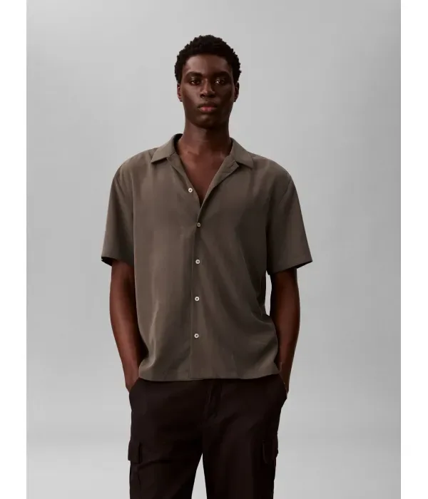 Рубашка relaxed fit Calvin Klein, коричневый