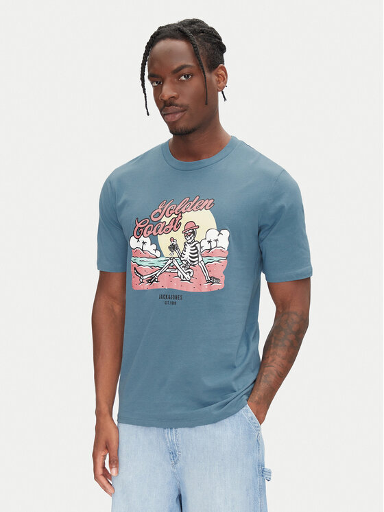 

Футболка свободного кроя Eljah 12268472 Jack&Jones, синий