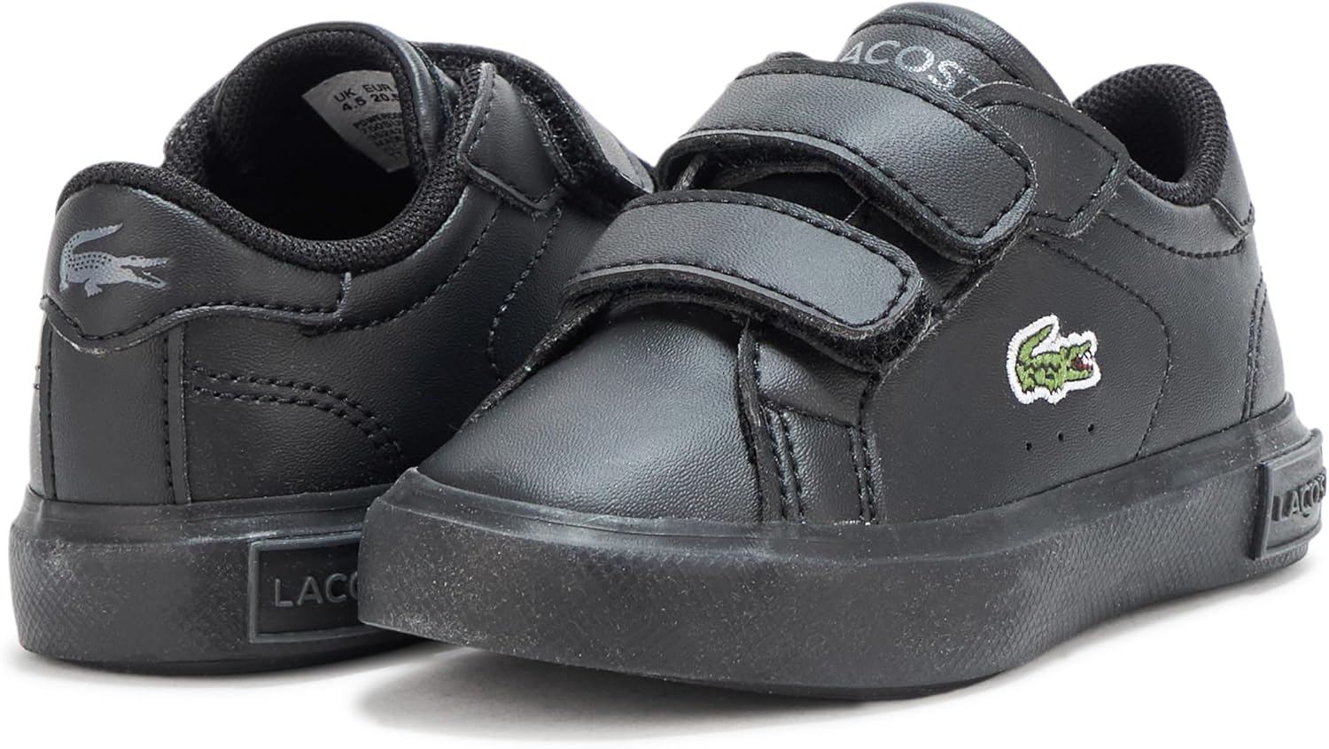 Детские кроссовки Lacoste Powercourt для мальчиков, Black/Black — фото 3