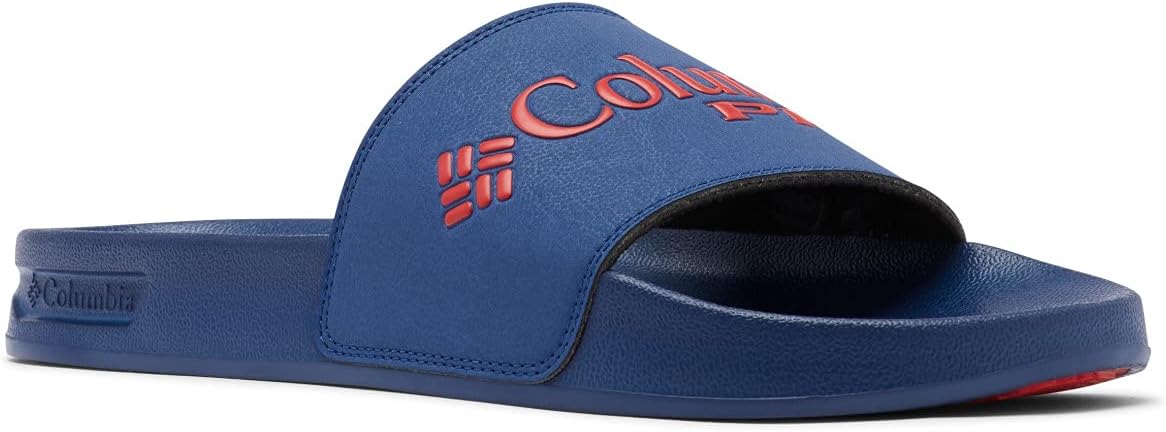 

Columbia mens Tidal Ray Pfg Slide, Carbon/Bright Red