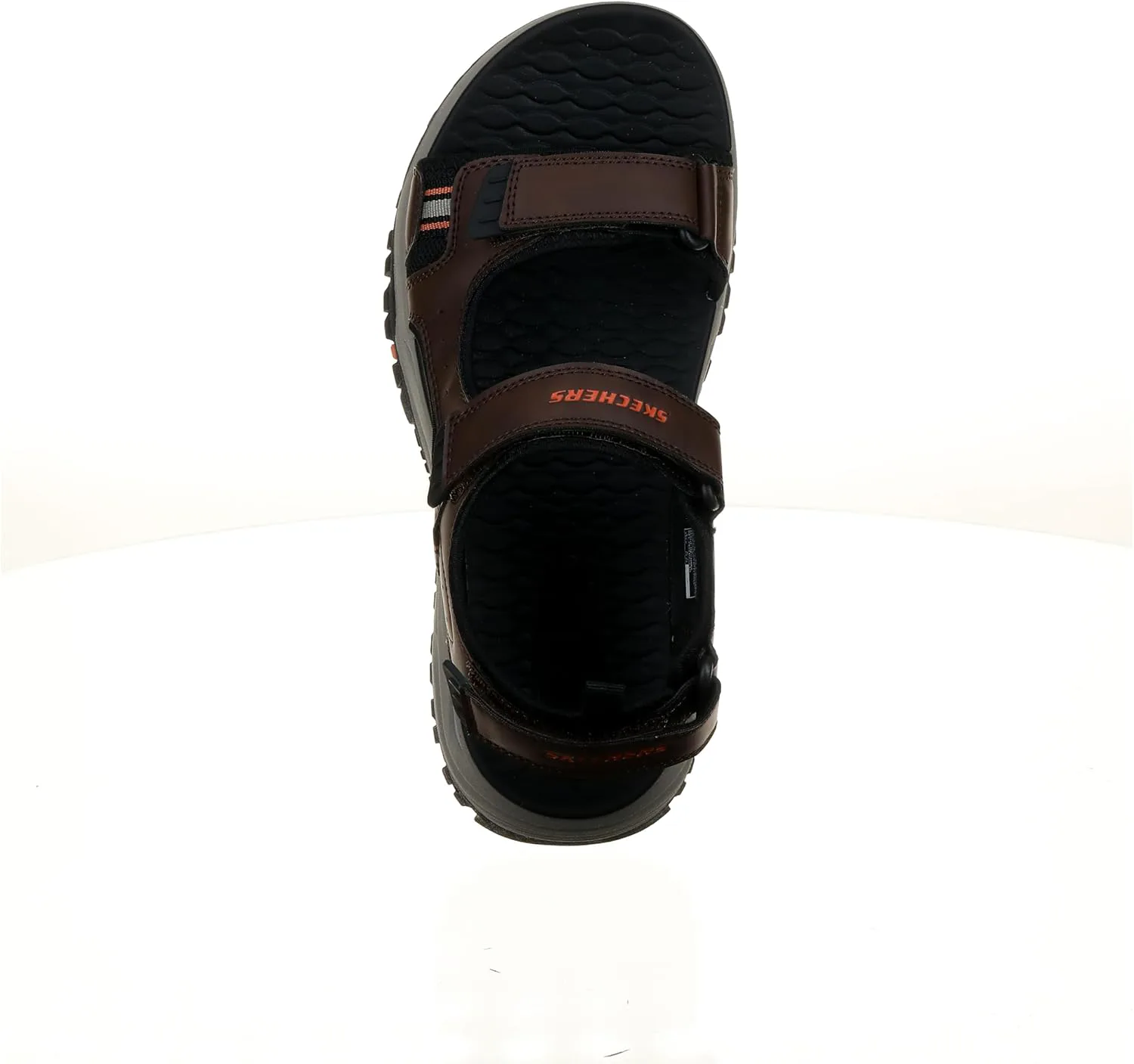 Мужские спортивные сандалии Skechers с ремешком на щиколотке, коричневый — фото 4