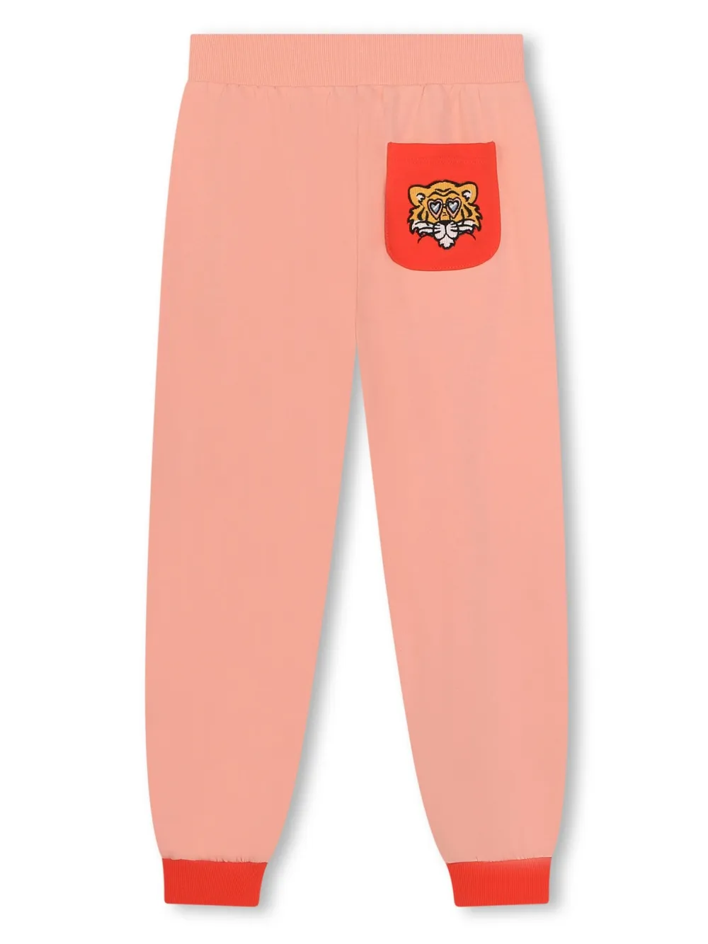 Спортивные брюки с кулиской и логотипом Kenzo Kids, оранжевый — фото 2