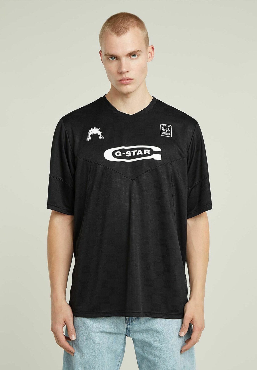 

Футболка с принтом FOOTBALL JERSEY G-STAR, черный