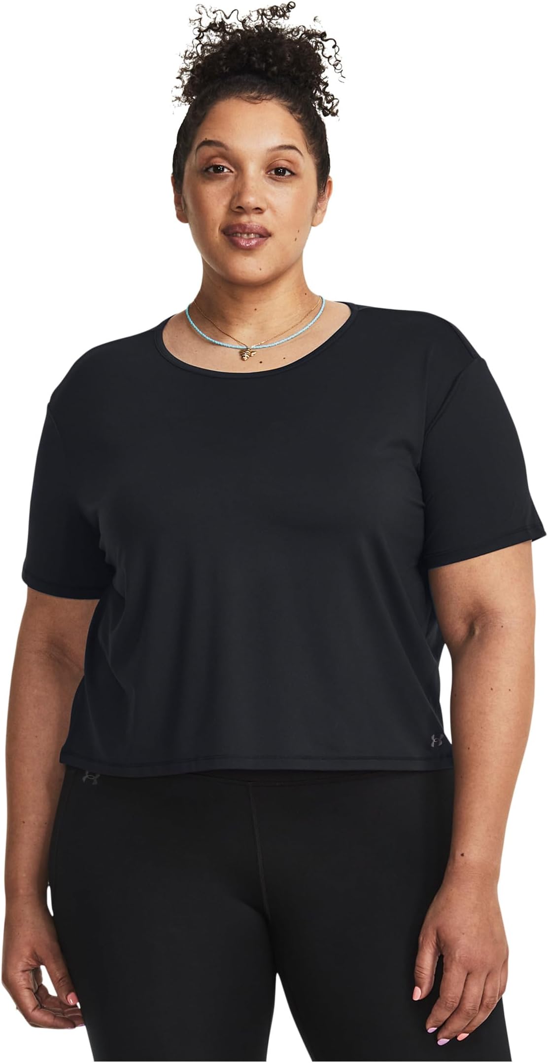 

Футболка Under Armour Plus Size Motion Short Sleeve T-shirt, цвет Black/Jet Gray