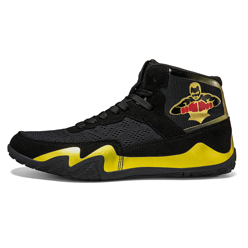 

Нескользящие, износостойкие, дышащие высокие кроссовки для фитнеса в помещении unisex LOKWT, желтый