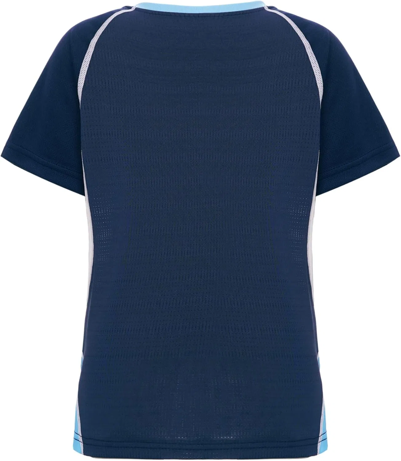 Детская футболка спортивная Jugaoge, дышащая, Navy Blue&blue — фото 3