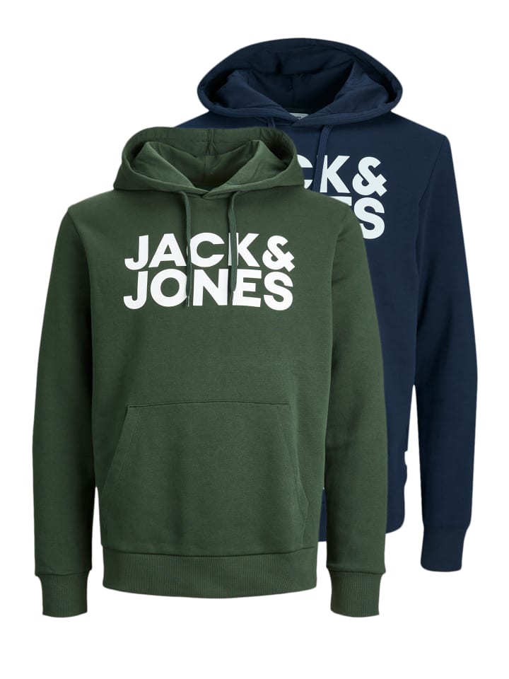 

Толстовка Jack & Jones, цвет dunkelblau/grün