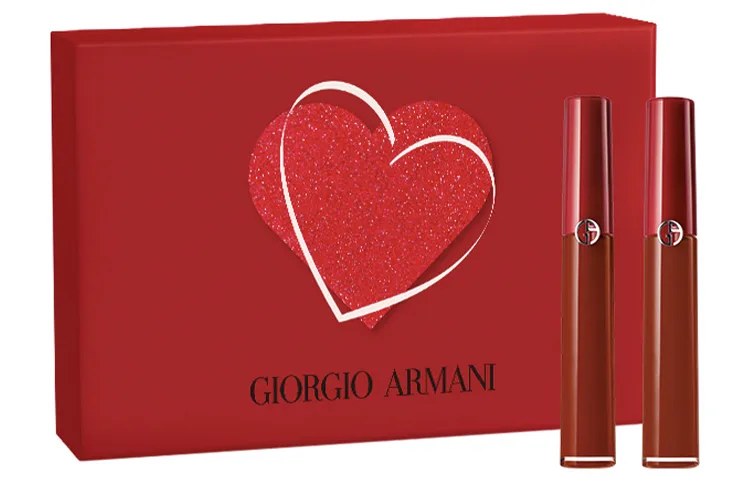 GIORGIO ARMANI Redtube Always As Red Box Блеск для губ Velvet Easy to Blend Natural Long Lasting 2 шт