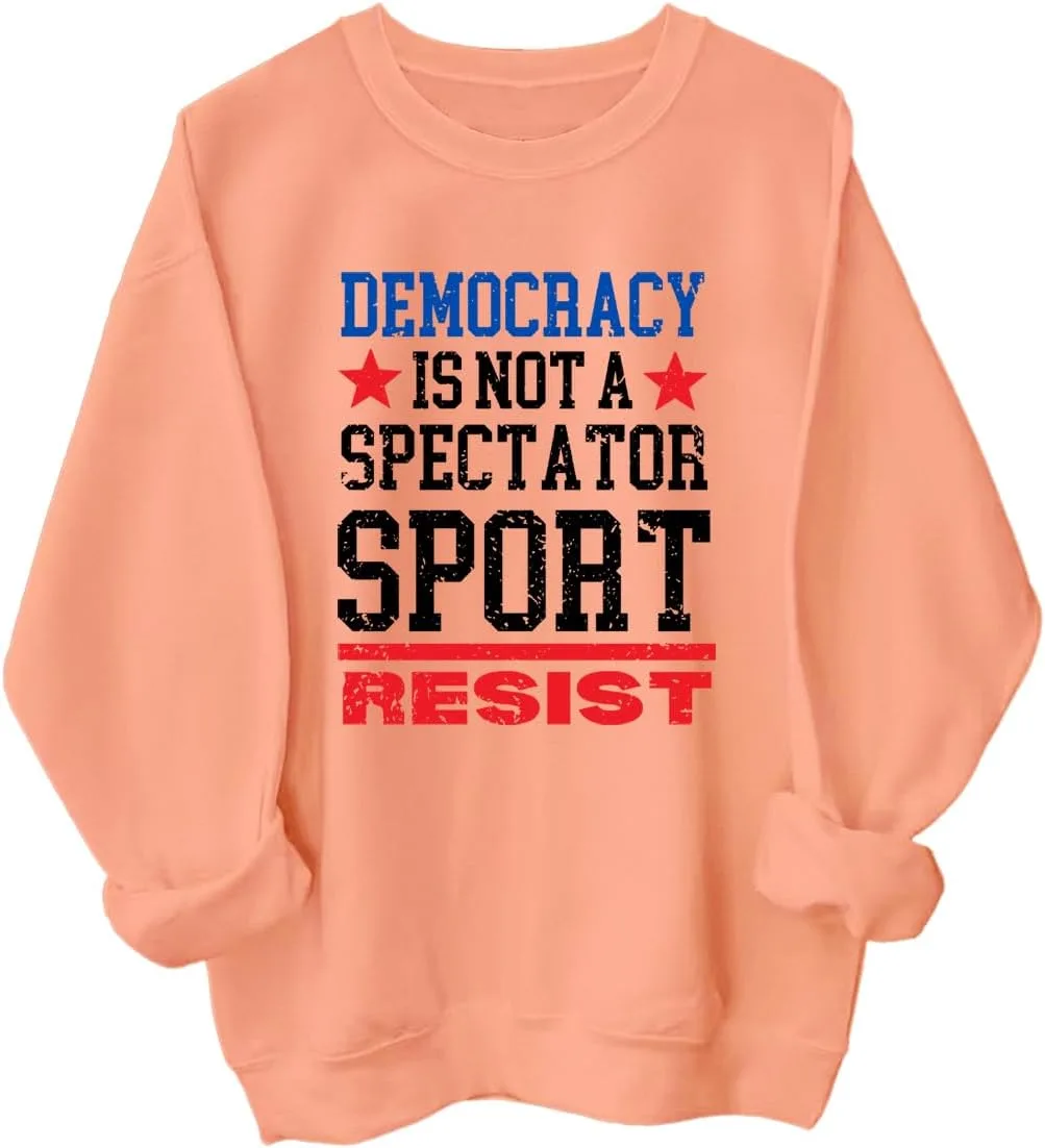 

Толстовка с капюшоном Democracy Is Not A Spectator Sport Racsea