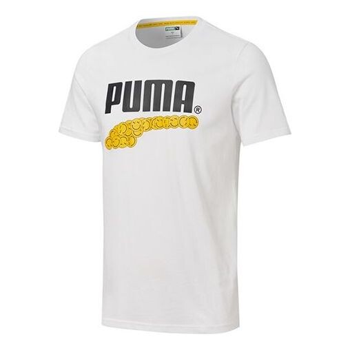 

Футболка club graphic printed short sleeve tee white Puma, белый