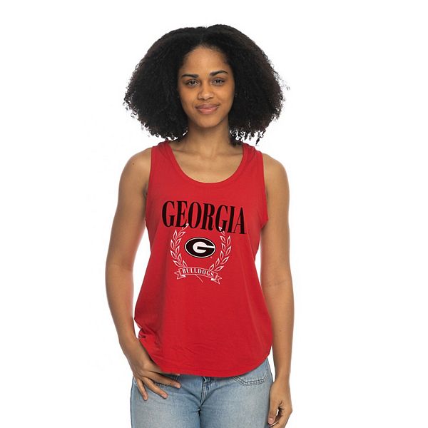 

Женский красный футболка Georgia Bulldogs Everyday Tri-Blend Zoozatz