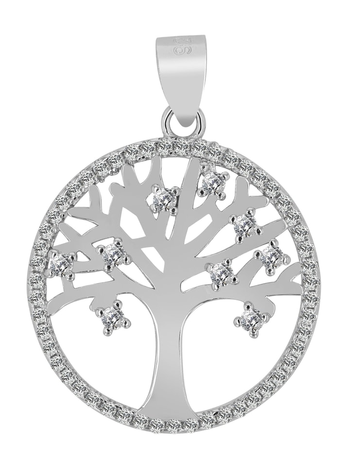 

Adeliás Женский кулон - кулон «Древо жизни» из серебра 925 пробы с кубическим цирконием в серебряной оправе