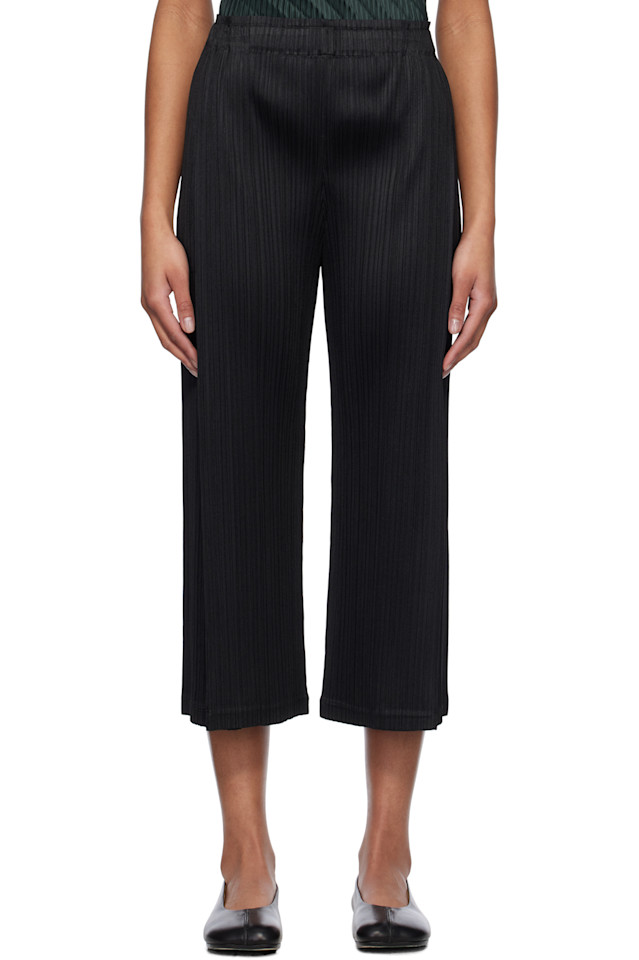 

Легкие брюки Light Wave Pleats Please Issey Miyake, черный