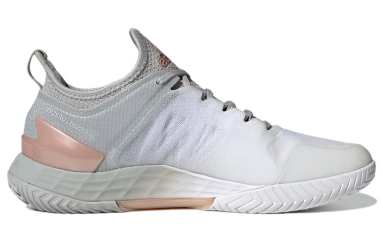 

Кроссовки Adizero Ubersonic 4 женские с низким верхом серые/черные/розовые Adidas
